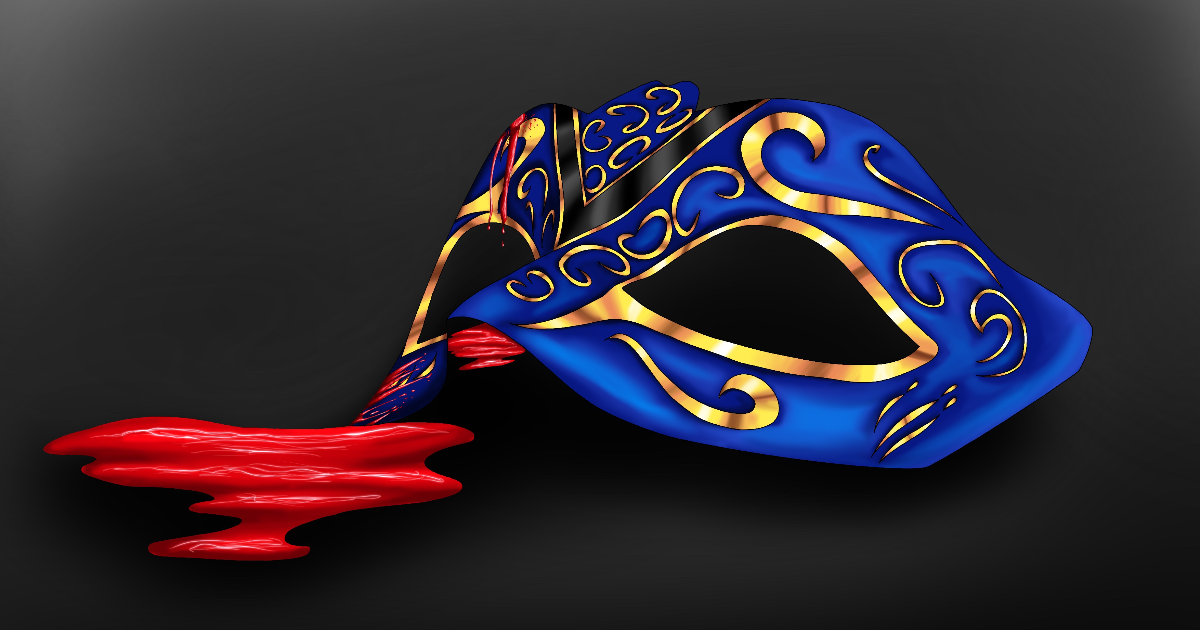 Couverture de "Masque, meurtres et faux-semblants"
