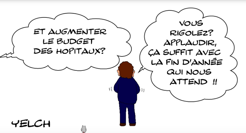 Macron et les professionnels de la santé