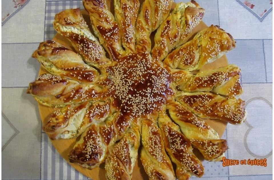 Tarte soleil au fromage frais de chèvre et feta - Recette en vidéo