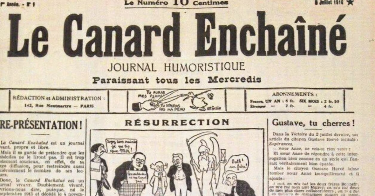 Ah l'honneur : mes "euphorismes" sur le "Canard enchaîné" !