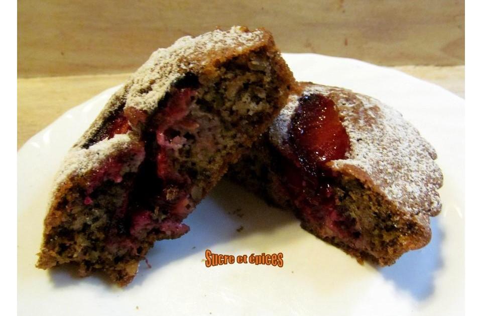 Petits gâteaux aux prunes et noix