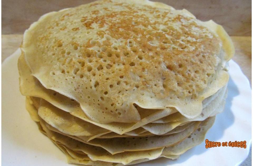 Crêpes au lait fermenté et à la banane