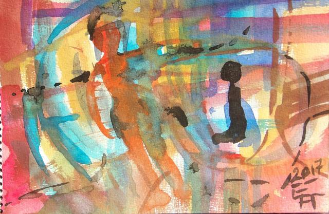 Comme des gouttes de rosée sur une feuille de songe