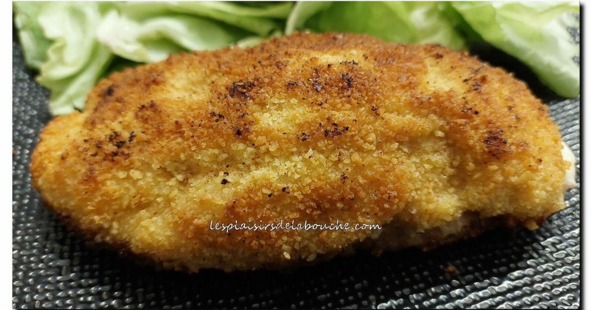 Cordon-bleu au poulet, bacon et fromage à raclette