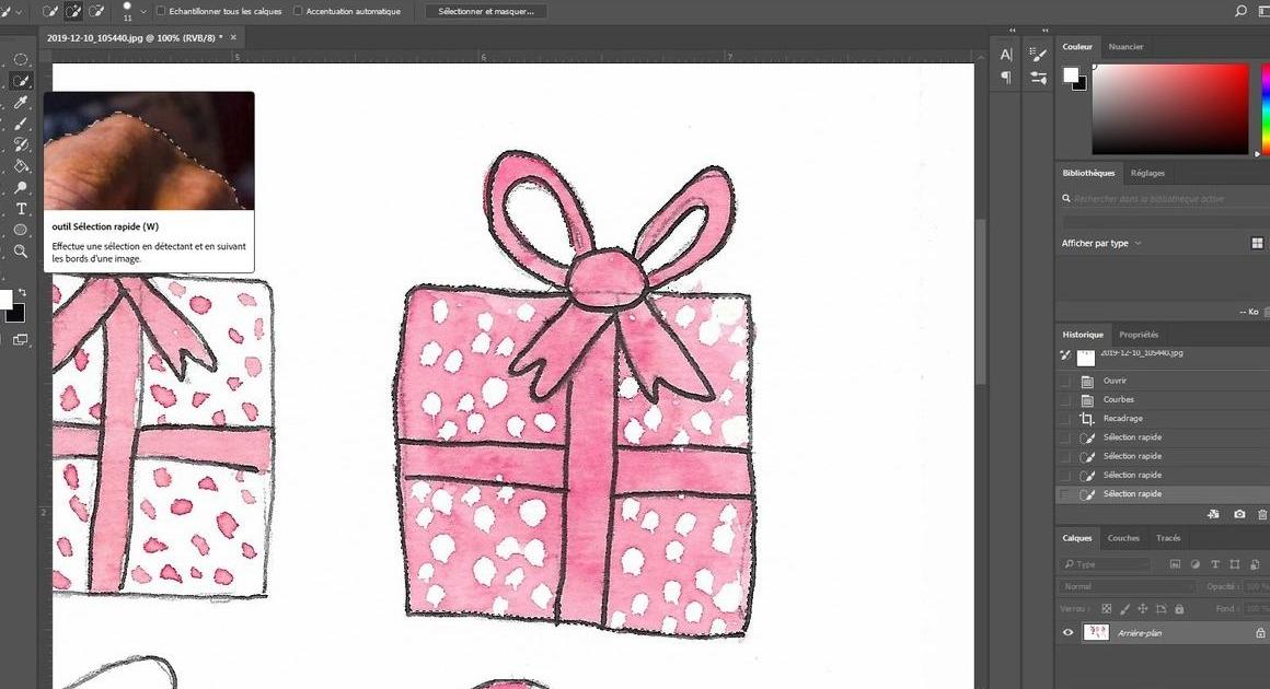 Créer un motif sur photoshop