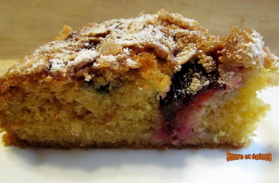 Moelleux aux prunes et amandes