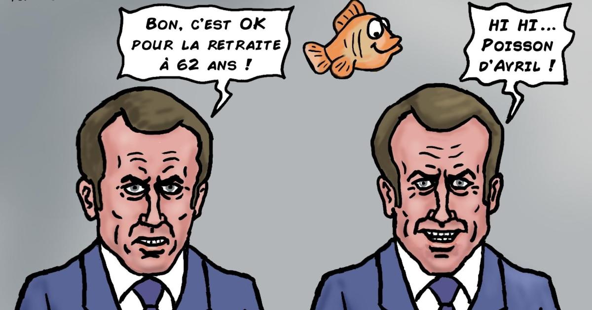 Macron et son poisson d'Avril