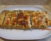 Pain gratiné au saumon fumé et au fromage