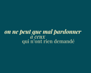 éclats du féminin - on ne peut que mal pardonner à ceux qui n'ont rien demandé