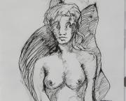 dessins - Les femmes aux seins blancs 1 - 1992