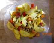 Salade de légumes aux olives et comté