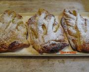 Feuilletés tressés aux poires et à la crème d'amandes