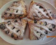 Feuilletés tressés aux myrtilles et à la crème d'amandes - Recette en vidéo