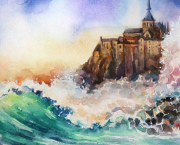 Stage d’aquarelle "L'abbaye du Mont-Saint-Michel" 