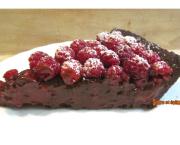 Tarte intensément chocolat aux framboises