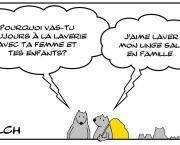 Laverie et famille