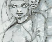 Le coeur inversé - dessin jeux d'ombre et de lumière - 2019