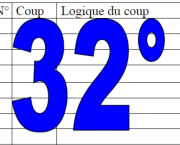 32° diagosudoku, avec la solution du trente-et-unième