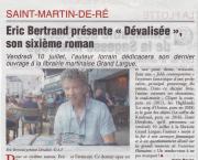 Signatures à St Martin de Ré