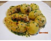 Aiguillettes de poulet et pommes de terre à la moutarde
