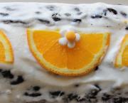 Le cake glacé à l'orange de ma voisine