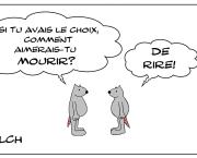 la plus belle mort , mourir de rire