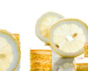 Carrés au citron au lait concentré sucré