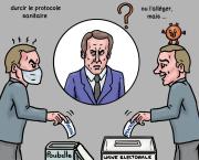 Macron prépare son discours