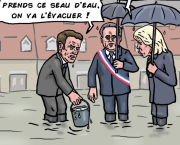 Macron et les inondations