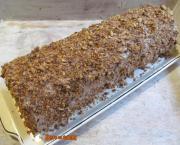 Bûche de Noël roulée au praliné