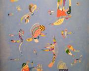 Devant "Bleu du ciel" de Kandinsky