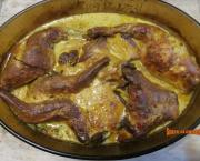 Lapin à la moutarde cuit au four