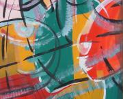 Peintures au fil du temps - les 3 lunes - 1997