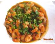 Crevettes au miel et à l'ail