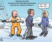 Macron ferme les remontées mécaniques
