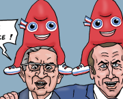 Macron et Mélenchon, supporters des JO Paris 2024 !