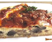 Quiche champignons, lardons et fromage