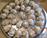 Mini croissants sablés aux loukoums - Cornulete cu rahat