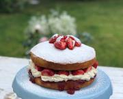 Gâteau moelleux aux fraises