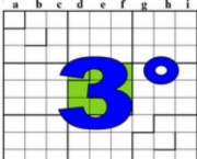 Troisième centrosudoku, avec la solution du deuxième centrosudoku.