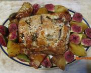 Rôti de porc aux pommes de terre et figues