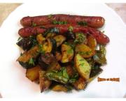 Chipolatas au four aux légumes et épices