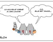 Mince , la voisine!