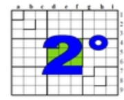 Deuxième centrosudoku, avec le rappel de la solution du premier centrosudoku.