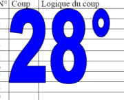 28° diagosudoku, avec la solution du vingt-septième 