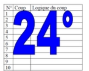 24° diagosudoku, avec la solution du vingt-troisième