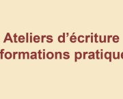 Prochaines dates des ateliers d'écriture Bernard Zirnhelt