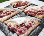 Feuilletés aux framboises et crème mascarpone - Recette en vidéo