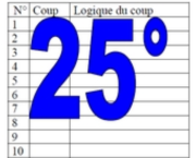 25° diagosudoku, avec la solution du vingt-quatrième 