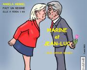 Marine Le Pen et Jean-Luc Mélenchon à la une de Gaga